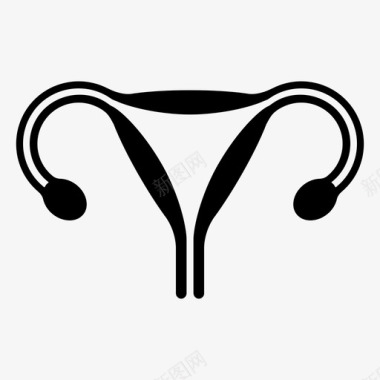 子宫妇女性图标图标