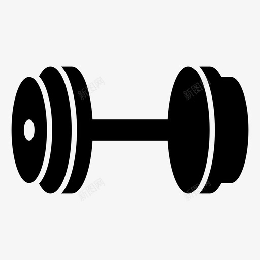 哑铃运动健身健身房重型图标svg_新图网 https://ixintu.com 健身 健身房 哑铃 肌肉 运动 重型 重量
