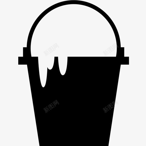 桶容器液体油漆浴缸图标svg_新图网 https://ixintu.com 容器 桶 水桶 油漆 浴缸 液体