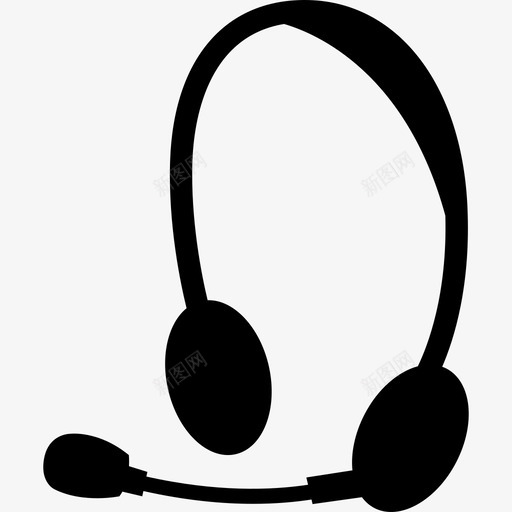 电脑耳机技术音乐和声音2图标svg_新图网 https://ixintu.com 技术 电脑耳机 音乐和声音2