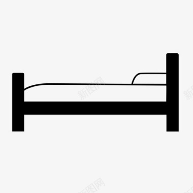 床家具睡眠图标图标