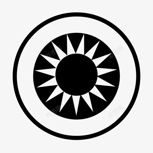 眼睛角膜眼球图标svg_新图网 https://ixintu.com 晶状体 眼球 眼睛 瞳孔 视力 角膜