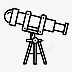 天文学的镜头望远镜天文学镜头图标高清图片