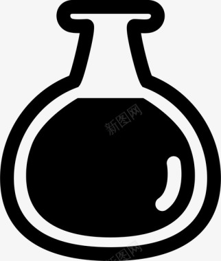 烧杯瓶子化学图标图标