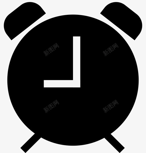 闹钟警报脸图标svg_新图网 https://ixintu.com 提醒 时间 脸 警报 计时器 闹钟