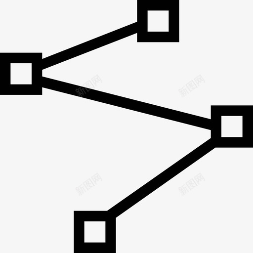 锚平面图标svg_新图网 https://ixintu.com 平面设计 折线 插图 锚