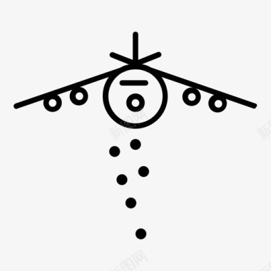 轰炸机空军飞机图标图标