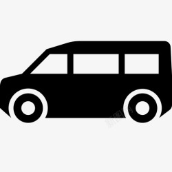 小型客车面包车交通工具出租车图标高清图片