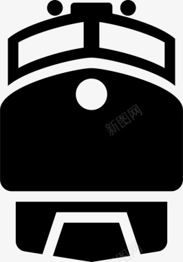 火车机器铁路运输旅行图标图标