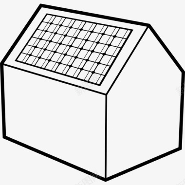 太阳能板能源家用图标图标