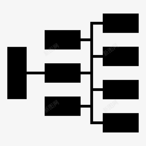 流程图括号图表图标svg_新图网 https://ixintu.com 图表 大纲 括号 树 流程图 组织 草稿