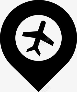 地图标记飞机机场图标