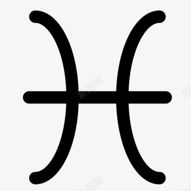 双鱼座星座占星术图标图标