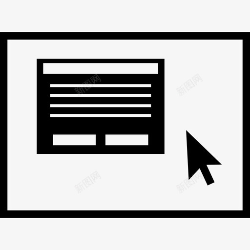 浏览器用户系统图标svg_新图网 https://ixintu.com 光标 安装 屏幕 浏览器 用户 界面 程序 系统 计算机 软件 鼠标