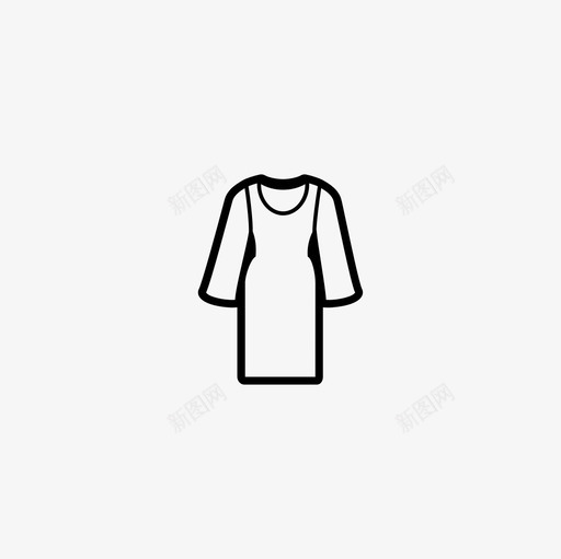 服装衣服时装图标svg_新图网 https://ixintu.com 女士 时装 服装 束腰外衣 款式 衣服 衬衫 裙子