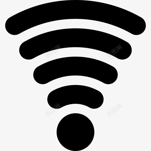 信号广播频率图标svg_新图网 https://ixintu.com rss wifi 信号 广播 无线 频率