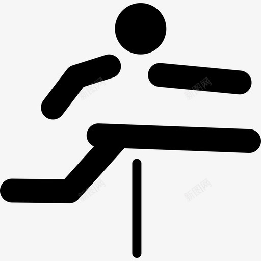 跨栏运动员跳跃图标svg_新图网 https://ixintu.com 奥运会 比赛 田径 跨栏 跳跃 运动 运动员