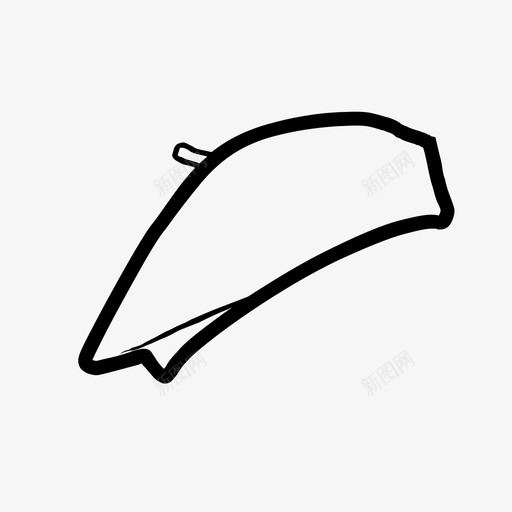 帽子贝雷帽衣服图标svg_新图网 https://ixintu.com 帽子 时尚 法式 衣服 贝雷帽