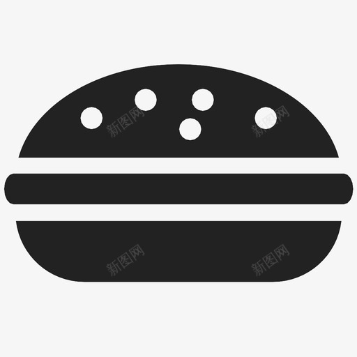汉堡包面包芝士汉堡图标svg_新图网 https://ixintu.com 吃 垃圾食品 小吃 快餐 汉堡包 芝士汉堡 面包 餐食