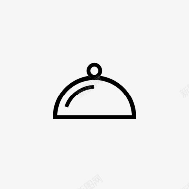 食物盘子盖子图标图标
