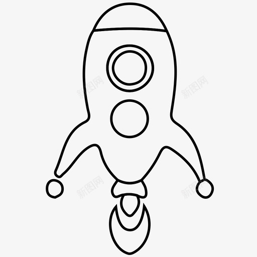 火箭飞行发射图标svg_新图网 https://ixintu.com 发射 太空 太空船 旅行 火箭 轨道 飞船 飞行