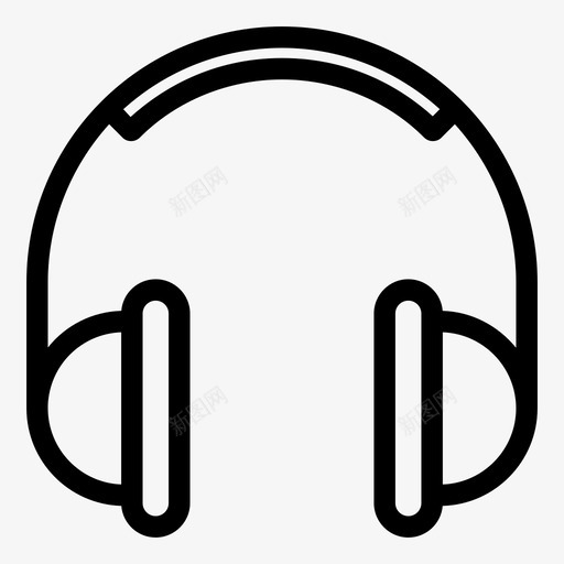 耳机音频听图标svg_新图网 https://ixintu.com 听 唱 耳机 说 音频