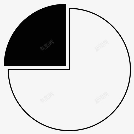 饼图25%业务数据百分比图标svg_新图网 https://ixintu.com 25% 业务 数据 百分比 统计 饼图