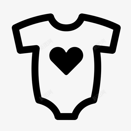 紧身衣幼儿装儿童图标svg_新图网 https://ixintu.com 儿童 女孩 婴儿 孩子 幼儿装 男孩 紧身衣 衣服
