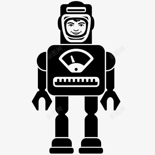 机器人男孩服装图标svg_新图网 https://ixintu.com 服装 机器 机器人 玩具 男孩
