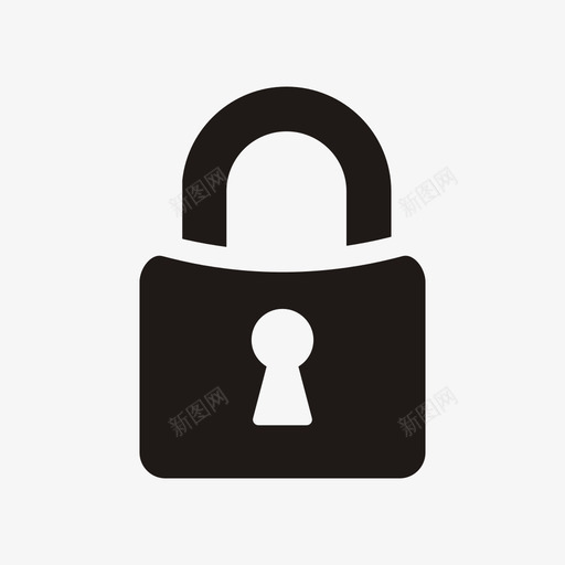 锁警卫钥匙孔图标svg_新图网 https://ixintu.com 保安 保险箱 挂锁 警卫 钥匙孔 锁 锁垫
