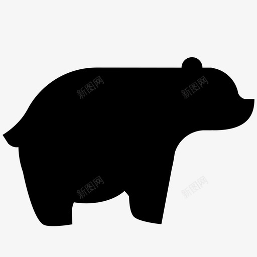 熊动物森林野生动物园图标svg_新图网 https://ixintu.com 动物 动物园 森林 熊 野生