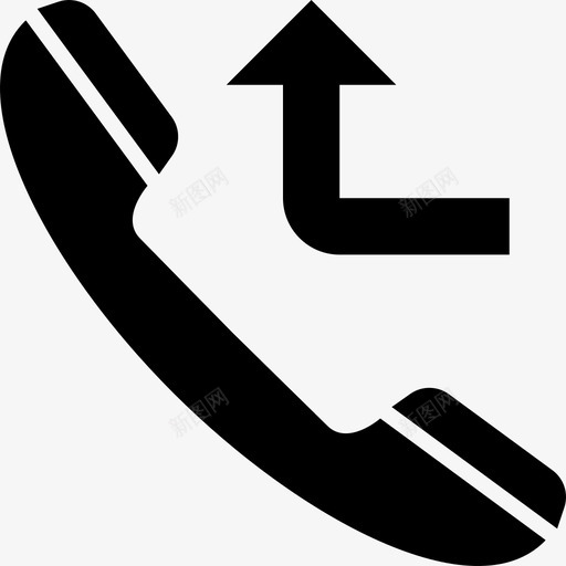 未接电话箭头未接来电图标svg_新图网 https://ixintu.com 未接来电 未接电话 电话 箭头 通讯