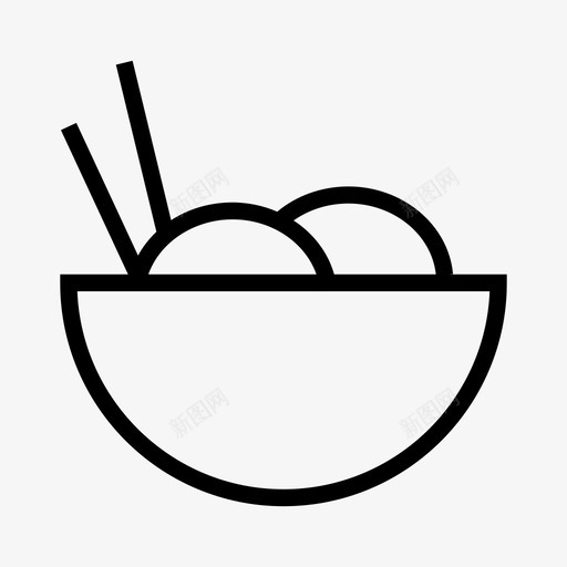 食物碗筷子图标svg_新图网 https://ixintu.com 吃 烹饪 碗 筷子 蛋 面条 食物 饭