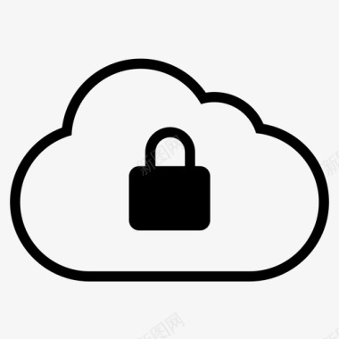 云锁密码安全图标图标