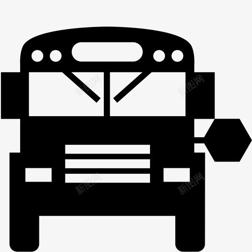校车公交车辆客车公共汽车汽车图标svg_新图网 https://ixintu.com 儿童 公交车辆 公共汽车 客车 小客车 教育 校车 汽车