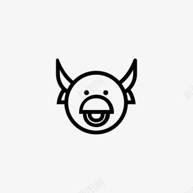 牛动物牛肉图标图标