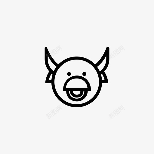 牛动物牛肉图标svg_新图网 https://ixintu.com 动物 牛 牛肉 肉 脸 食物 餐馆
