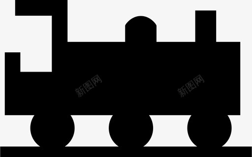 火车机器铁路运输旅行图标图标
