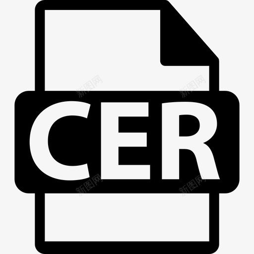 Cer文件格式符号接口文件格式文本图标svg_新图网 https://ixintu.com Cer文件格式符号 接口 文件格式文本