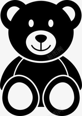 泰迪熊儿童婴儿玩具玩具图标图标