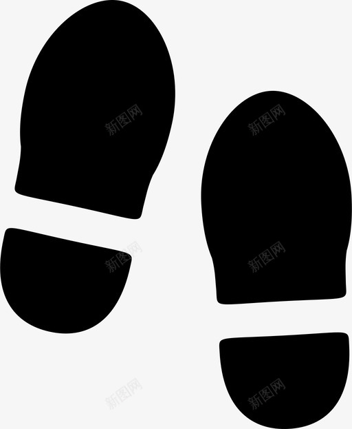 足迹海滩脚脚印路径图标svg_新图网 https://ixintu.com 小径 海滩 脚 脚印 足迹 路径 鞋子