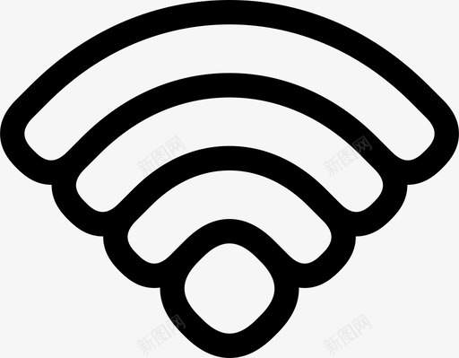 无线互联网技术图标svg_新图网 https://ixintu.com wifi 互联网 技术 无线