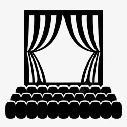 音乐剧表演剧院座位戏剧图标高清图片