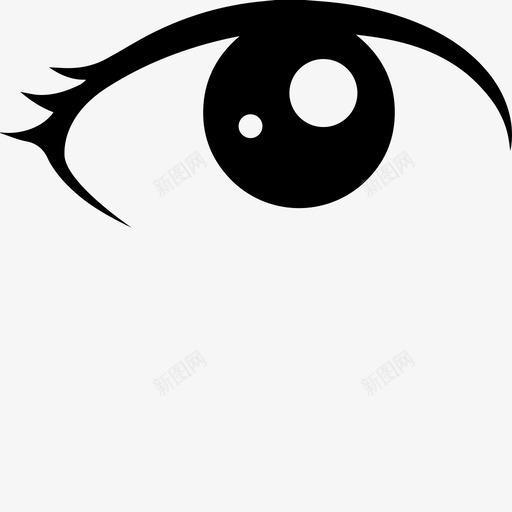 眼睛视力瞳孔图标svg_新图网 https://ixintu.com 目击证人 眼睛 眼睫毛 睫毛 瞳孔 知觉 视力