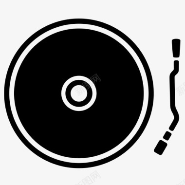 录音机转盘技术声音音乐图标图标