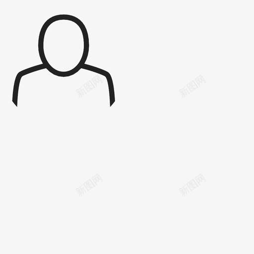 用户抽象简单圆圈图标svg_新图网 https://ixintu.com 人 头 抽象 用户 简单圆圈 肩膀 脸 轮廓