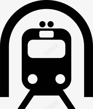 地铁纽约铁路火车交通工具图标图标