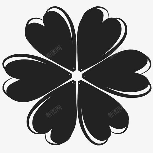花花园心图标svg_新图网 https://ixintu.com 心 植物 自然 花 花园 花瓣