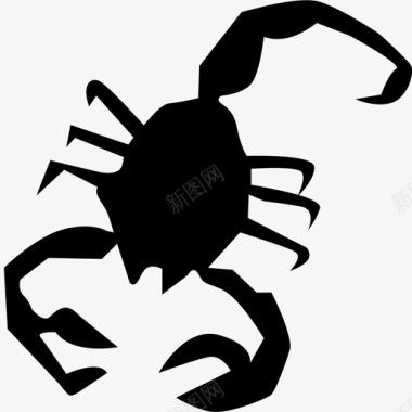 蝎子动物危险毒药捕食者图标图标