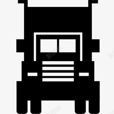 卡车18轮货运图标图标
